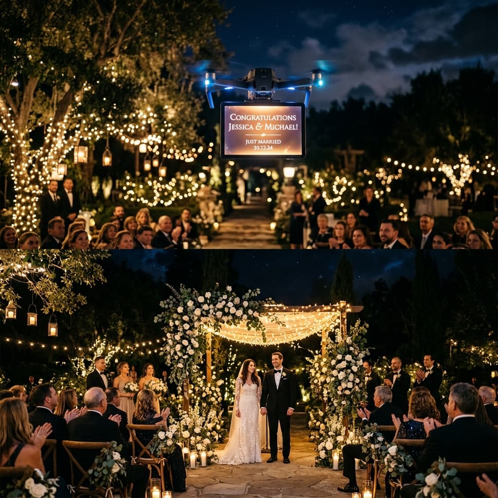 Weddings - A reveal that floats above it all